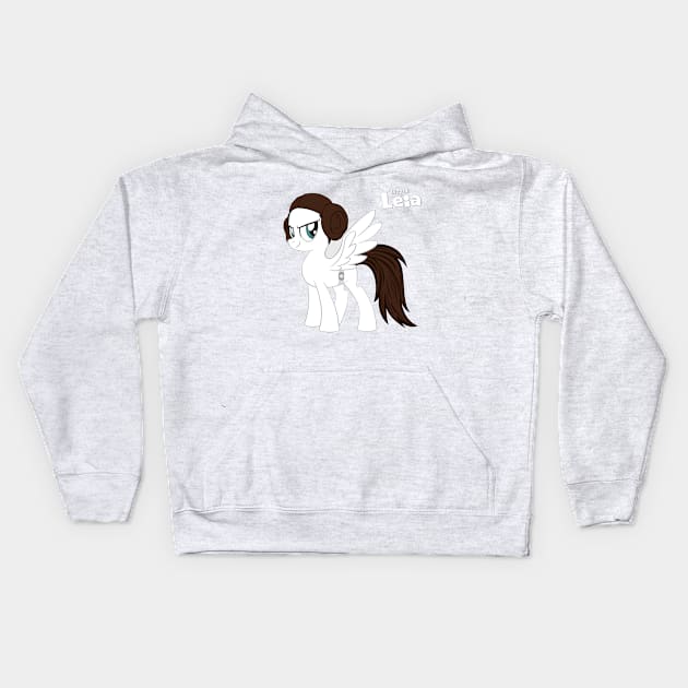 Rebel Pony Princess Kids Hoodie by LeesaMay